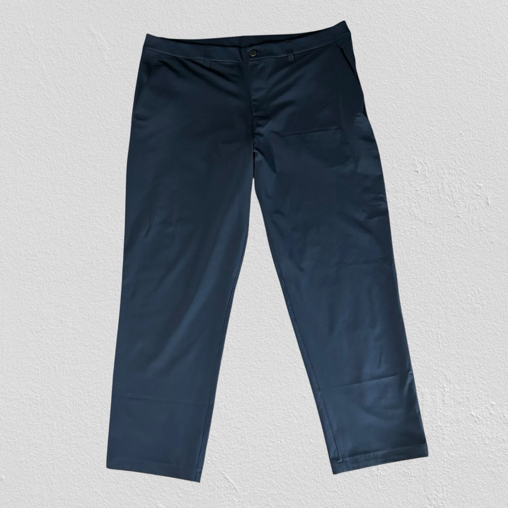 Lululemon Mens 38x28 lm5a05s Abc Classic Slim Five Stretch Navy Blue Pants